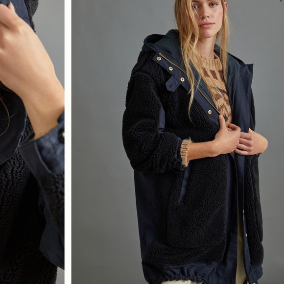 Anthropologie Jackets & Blazers - Anthropologie NWT Riley Sherpa Coat Size M.